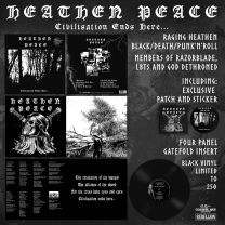 Heathen Peace - Civilisation Ends Here... LP (lim 250, incl Patch) 
