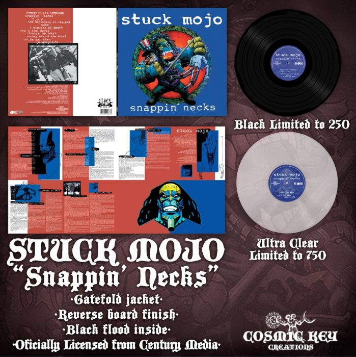 STUCK MOJO/ snappin' necks レコード LP Stuck Mojo - Snappin' Necks LP Gatefold (2025RP, lim 500, 2 clrs