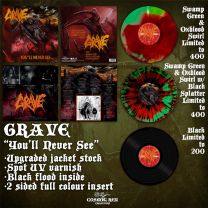 Grave – You’ll never see LP DELUXE (2022rp, lim 1000, 3 clrs) PRE-ORDER 30/12