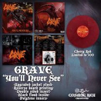 Grave - You'll Never See... LP (2024RP, lim 500, Cherry) PRE-ORDER 17/05