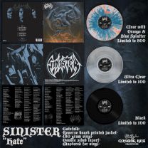 Sinister - Hate LP (2022RP, gatefold, 180 gram, 2 clrs, insert) 