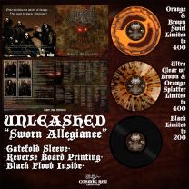 Unleashed - Sworn Allegiance LP (2022rp, lim 1000, 3 clrs, gatefold) PRE-ORDER 30/12