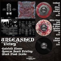 Unleashed - Victory LP (2022rp, lim 1000, 3 clrs, gatefold) PRE-ORDER 30/12