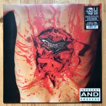 Dismember ‎– Indecent And Obscene LP (Clear With Red Splatter Vinyl)