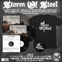 Storm Of Steel - 3x12" TESTPRESS + SHIRT PACKAGE DEAL, PRE-ORDER 16/12