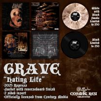 Grave - Hating Life LP (2025RP, lim 500, 2 clrs) 